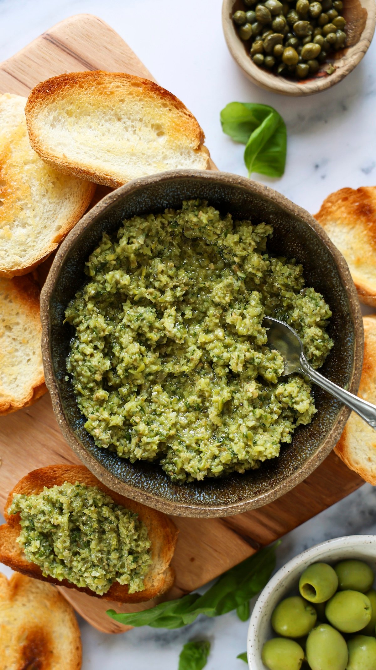 tapenade in serving bowl