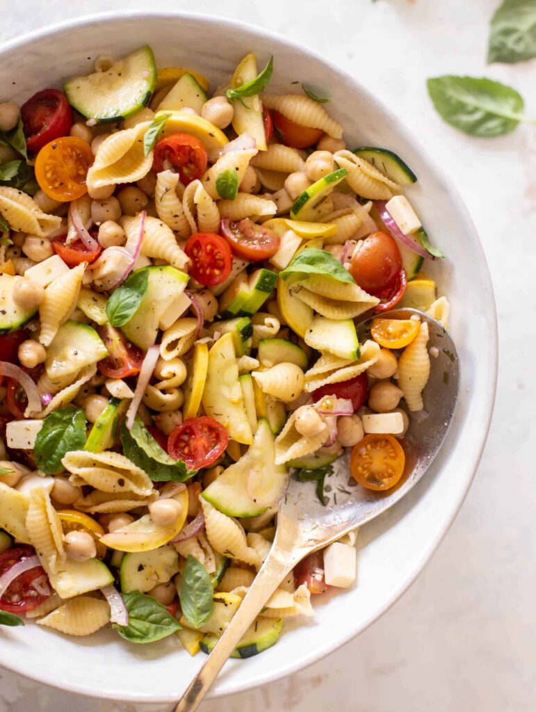 Summer Chickpea Pasta Salad