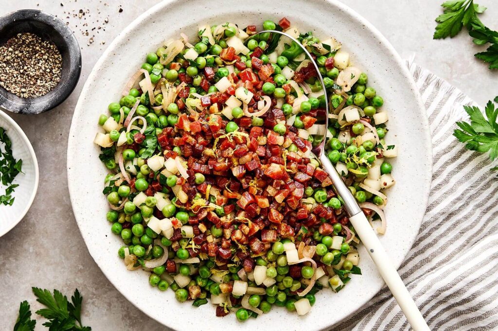 Thanksgiving Peas Side Dish - Downshiftology