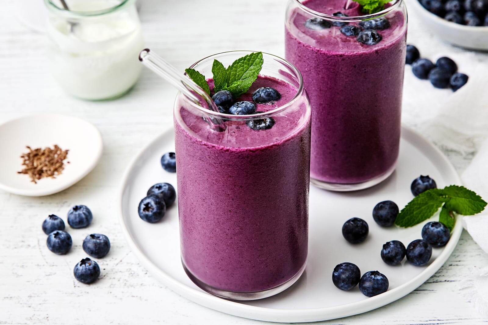 Blueberry Smoothie - Downshiftology